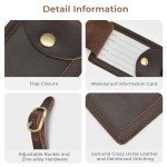 S-ZONE TSA Approved Leather Luggage Tags (2 Pack)