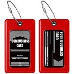 Durable Luggage Tags - Easy ID (2 Pack, Red)