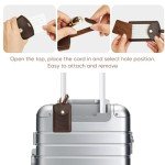 S-ZONE TSA Approved Leather Luggage Tags (2 Pack)