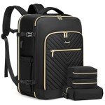LOVEVOOK Waterproof Carry-On Travel Backpack with Cubes