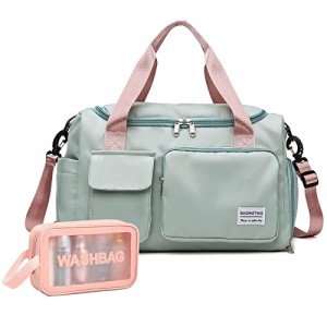 Women's Waterproof Gym Bag with Shoe Compartment