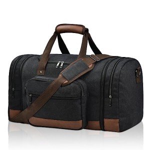 Black Litvyak Canvas Travel Duffle Bag
