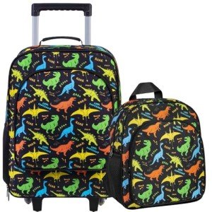 Kids Dinosaur Suitcase Set with Backpack