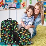 Kids Dinosaur Suitcase Set with Backpack