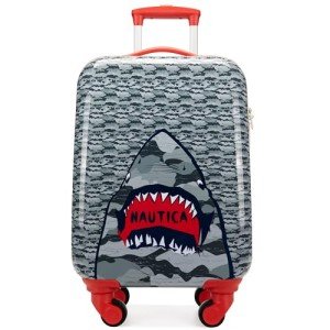 Nautica Kids 18" Shark Attack Rolling Luggage
