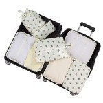 7-Piece Waterproof Packing Cubes Travel Organizer Set