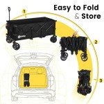 Sekey 48" Collapsible Heavy Duty Garden Cart