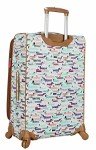 Lily Bloom 24" Expandable Suitcase with Spinner Wheels