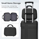 LUMINATERY 4-Piece Lightweight Hardshell Luggage Set