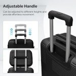 LUMINATERY 4-Piece Lightweight Hardshell Luggage Set