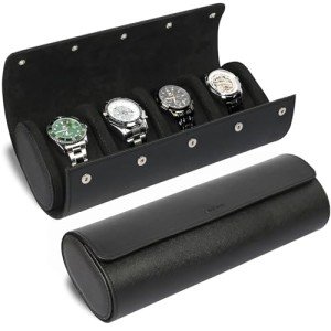 Black Watch Travel Case with 4 Slots