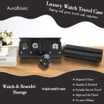 Black Watch Travel Case with 4 Slots
