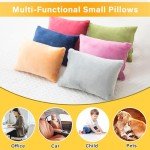 2 Pack Mini Memory Foam Travel Pillows (Grey)