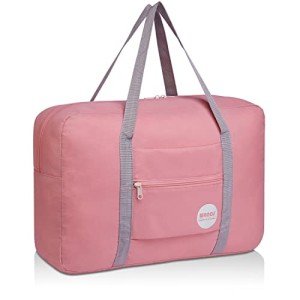 WANDF Water-Resistant Foldable Duffel Bag - Coral Pink