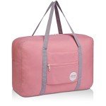 WANDF Water-Resistant Foldable Duffel Bag - Coral Pink