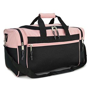 Pink 21" Sports Duffle Bag with Adjustable Strap