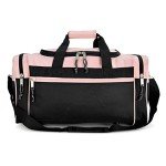 Pink 21" Sports Duffle Bag with Adjustable Strap