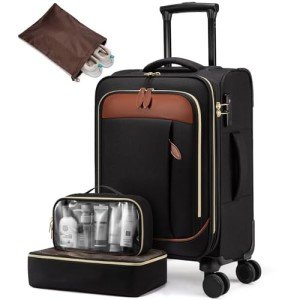 LOVEVOOK 20" Carry-On Luggage with Spinner Wheels