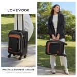 LOVEVOOK 20" Carry-On Luggage with Spinner Wheels