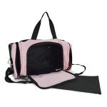 Pink 21" Sports Duffle Bag with Adjustable Strap