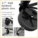 Compact Red Folding Wagon for Travel & Outdoor