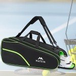 MATEIN Tennis Bag for 6 Rackets & Gear