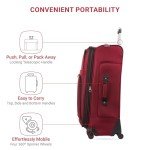 SwissGear Sion Expandable Burgundy Checked Luggage 29-Inch