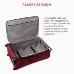 SwissGear Sion Expandable Burgundy Checked Luggage 29-Inch