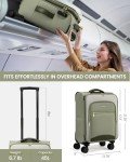 LOVEVOOK 20 Inch Carry On Luggage with Spinner Wheels