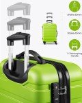 Light Green 3-Piece Hard Shell Luggage Set