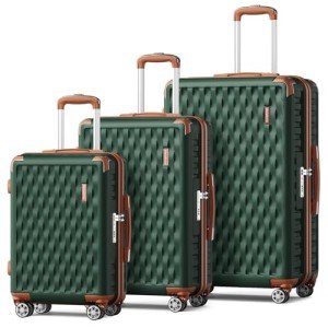 Melalenia 3-Piece Hard Shell Luggage Set