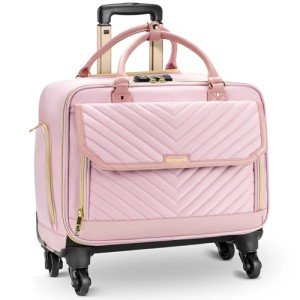 Arcoyard Women's Rolling Briefcase with Spinner Wheels