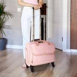 Arcoyard Women's Rolling Briefcase with Spinner Wheels