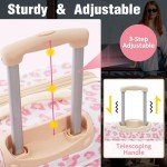 Merax 3-Piece Leopard Hardside Luggage Set