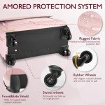 Arcoyard Women's Rolling Briefcase with Spinner Wheels