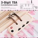 Merax 3-Piece Leopard Hardside Luggage Set