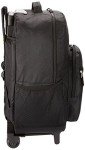 Rockland 17-Inch Black Rolling Backpack with Handles