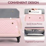 Arcoyard Women's Rolling Briefcase with Spinner Wheels