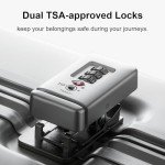 LEVEL8 Gibraltar 20-Inch Zipperless Carry-On Suitcase