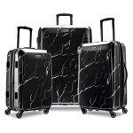 American Tourister Moonlight Black Marble Luggage Set