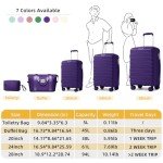 LARVENDER 5-Piece Expandable Hardside Luggage Set