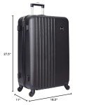 Travelers Club Cosmo Black 2-Piece Spinner Set
