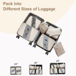 YEEYAA 6-Piece Packing Cube Set for Travel