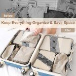 YEEYAA 6-Piece Packing Cube Set for Travel