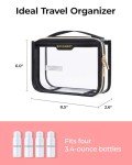 BAGSMART TSA Approved Clear Toiletry Bag for Travel