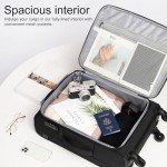 Coolife Lightweight 20-Inch Carry-On Rolling Suitcase