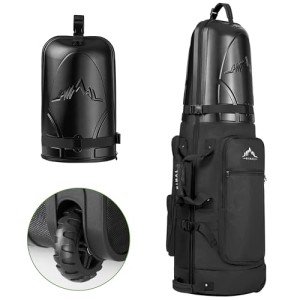 UNIHIMAL Heavy Duty Golf Travel Bag with Wheels