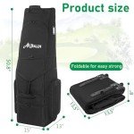 Waterproof Golf Travel Case with Wheels, Foldable