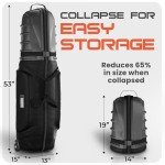 Waterproof Golf Travel Bag with Wheels and Handle