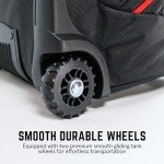 Wheeled Golf Travel Bag with Hard Case & Lock